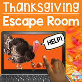 Thanksgiving Escape Room Digital Breakout Activity