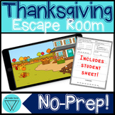 Thanksgiving STEM Escape Room: A No-Prep Fully Digital Bre