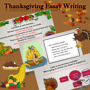 Preview of Thanksgiving Essay Writing Project