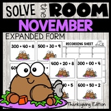 Thanksgiving Expanded and Standard Form November Math Morn
