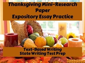 Preview of Thanksgiving Expository Essay Mini Research Paper