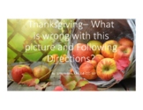 Thanksgiving Expressive Receptive Language Following Directions