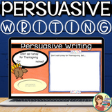 Thanksgiving FREE Persuasive Writing Digital Google Slide