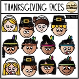 Thanksgiving Faces (Clip Art for Personal & Commercial Use)