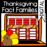 Thanksgiving Fact Families: Moveable Math: Google Classroom