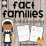 Thanksgiving Fact Families Practice Sheets