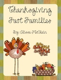 Thanksgiving Fact Family Craftivities