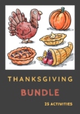 Thanksgiving/Fall/Autumn: Thanksgiving Bundle of 25 Activi