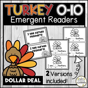 Preview of Thanksgiving Fall Counting 1-10 | Emergent Reader | Reading Fluency DOLLAR DEAL