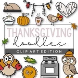 Thanksgiving - Fall Doodles | Clip Art [IN COLOR!]