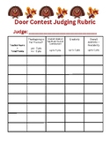 Thanksgiving / Fall Door Decorating Contest Rubric / Scori