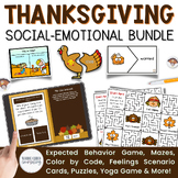 Thanksgiving Counseling Fall Feelings and Social Skills SE