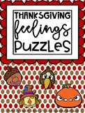 Thanksgiving/Fall Feelings Puzzles Elementary School Counseling