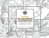 Thanksgiving Fall Visual Arts Coloring Pages Highly Detailed