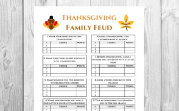 Printable Thanksgiving Games to play with your family