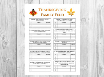 The Best Thanksgiving Games for Family & Friends - Printable PDF