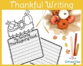Thanksgiving Favorite Food Printable Writing Activity