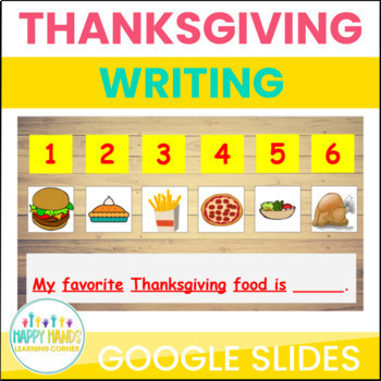 Preview of Thanksgiving Favorite Foods Creative Writing
