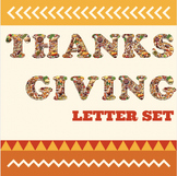 Thanksgiving Feast Bulletin Board Letters
