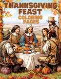 Thanksgiving Feast Coloring Pages - Emergency Substitute Kit