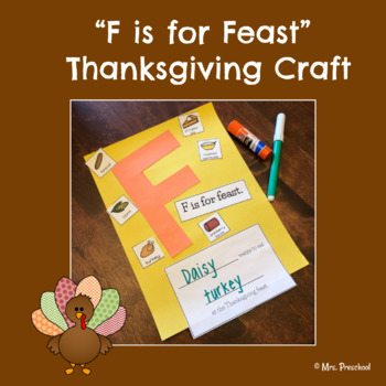 Preview of Thanksgiving {Feast} Craft | Adapted for Sp. Education