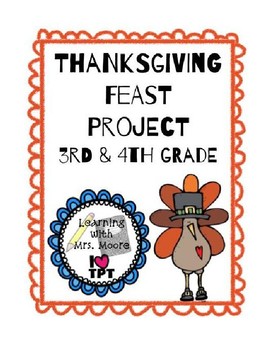 Preview of Thanksgiving Feast Math Project