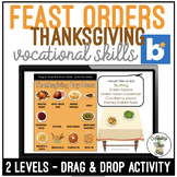 Thanksgiving Feast Orders Drag & Drop Boom Cards