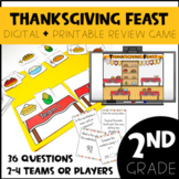 Thanksgiving Feast Review Game with 2nd grade Questions Pr