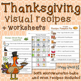 Thanksgiving Feast Visual Recipes for Special Education