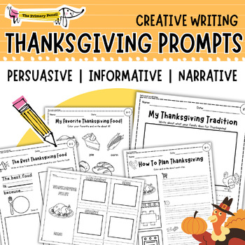Preview of Thanksgiving Feast Writing | Persuasive, Informative, & Narrative Prompts