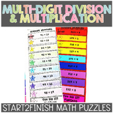 Multi-digit Multiplication & Division | S2F Math Puzzles |