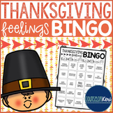 Thanksgiving Feelings Bingo Counseling Game for Elementary