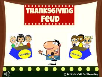 Preview of Thanksgiving Feud Powerpoint Game
