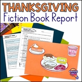 Thanksgiving Fiction Book Report Activity & Craft: Plot, S