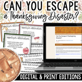 Thanksgiving Figurative Language Escape Room Activity