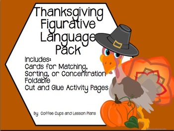 Preview of Thanksgiving Figurative Language Pack