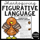 Thanksgiving Figurative Language Identification Worksheet