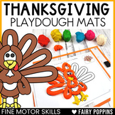 Thanksgiving Playdough Mats | November Fine Motor Tubs