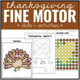 Thanksgiving Fine Motor Practice Skills and Activities