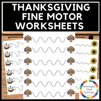 Preview of Thanksgiving Fine Motor Tracing Activity FREEBIE!