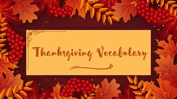 Preview of Thanksgiving Flashcards + The Game in the set