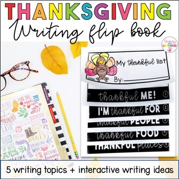 Preview of Thanksgiving Flipbook | Thanksgiving writing for First Grade