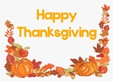 Thanksgiving Flipchart
