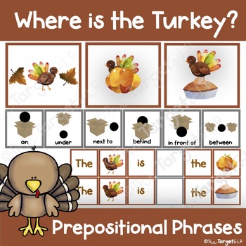 Thanksgiving- Following Directions, Spatial Concepts, & Prepositional ...