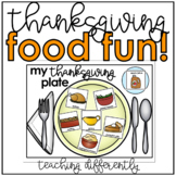 Thanksgiving Food Activities for Autism and Special Education
