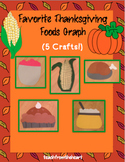 Thanksgiving Food Crafts, Graph & Writing