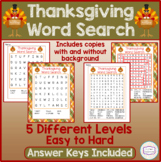 Thanksgiving Food Word Search - Fun Games & Activities