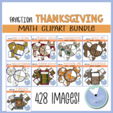 Thanksgiving Fraction Clipart Bundle- Thanksgiving Food