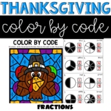 Thanksgiving Fractions Coloring Sheets