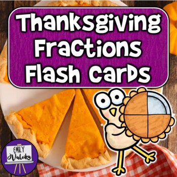 Preview of Thanksgiving Fractions Flashcards